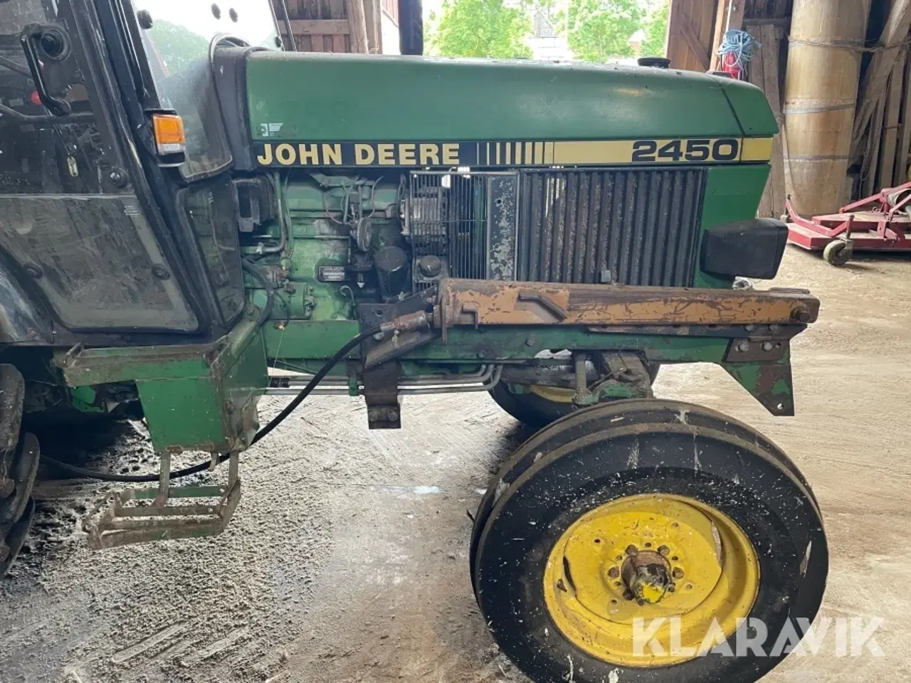 Billede 3 - Traktor JOHN DEERE 2450 med frontlæsser