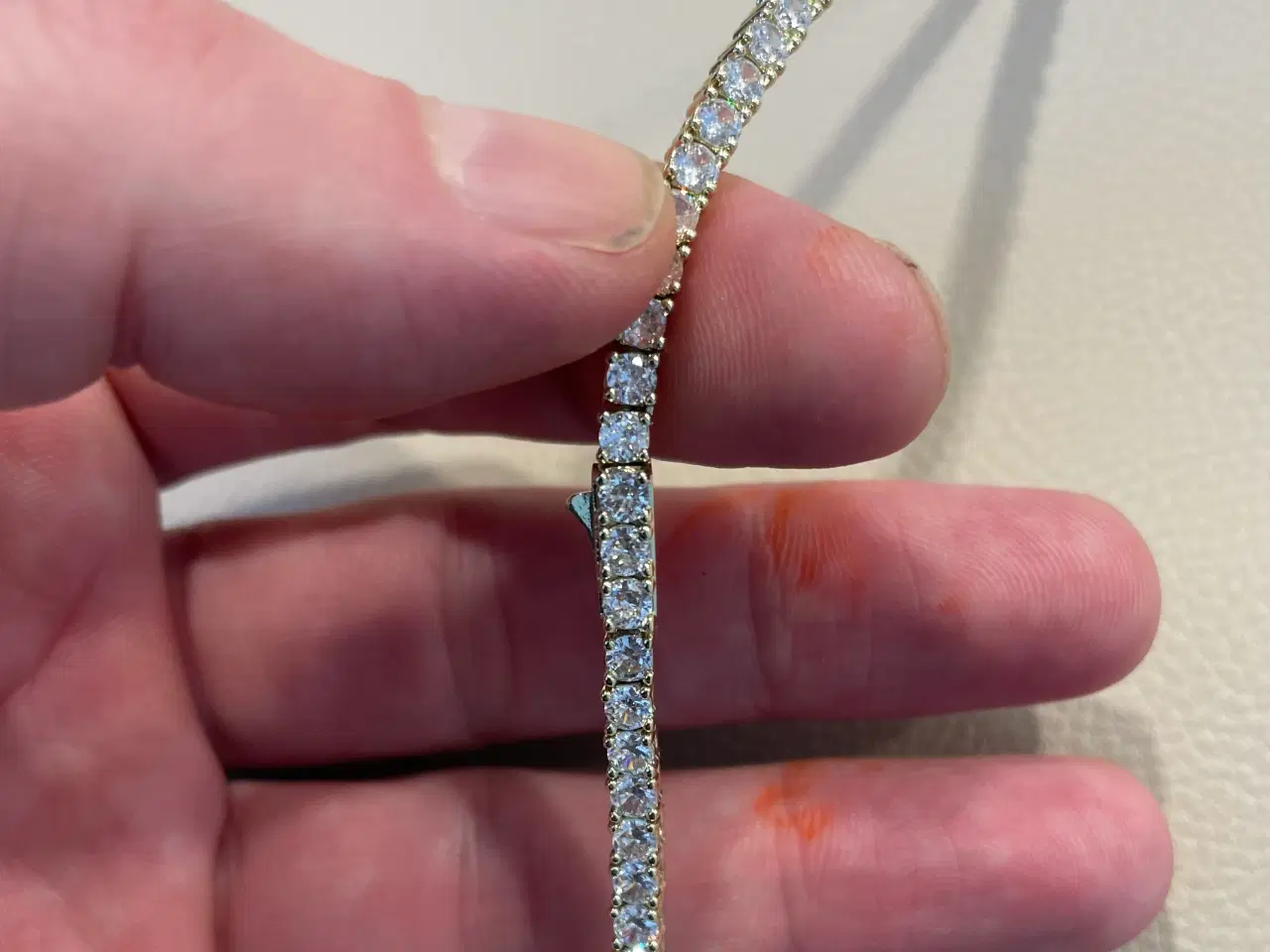 Billede 4 - 3mm goldfilled tennis halskæde 