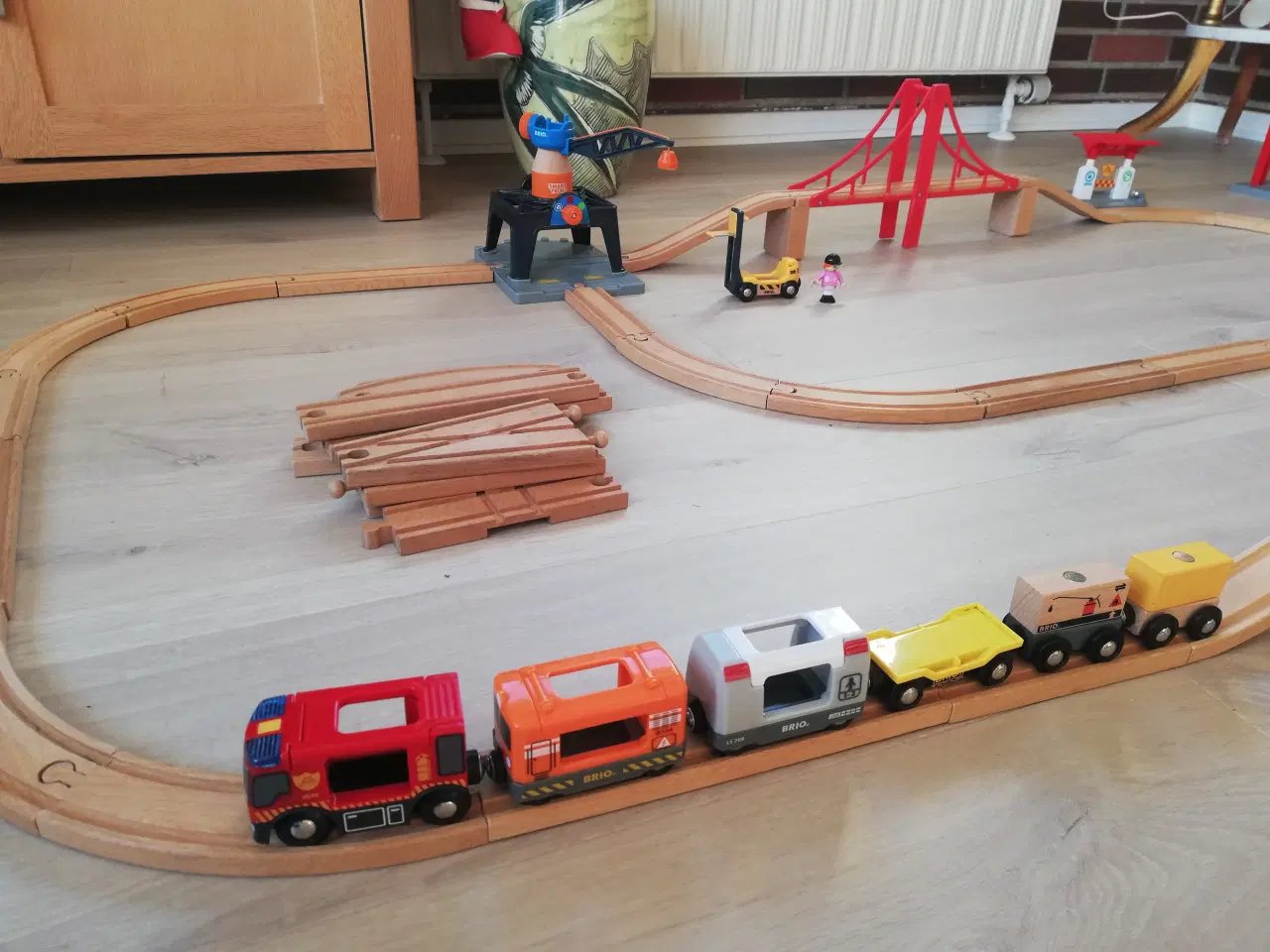 Billede 5 - Brio togbane, broer, kran mm.