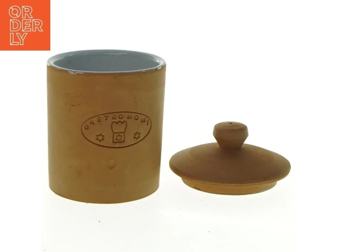 Billede 4 - Keramik beholder med låg (str. 12 x 8 cm)