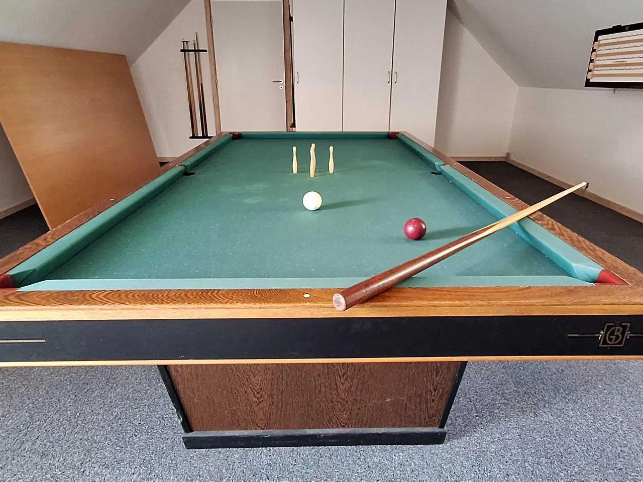 Billede 5 - Høj kvalitet 1/2 match Keglebillard Bord fra GB