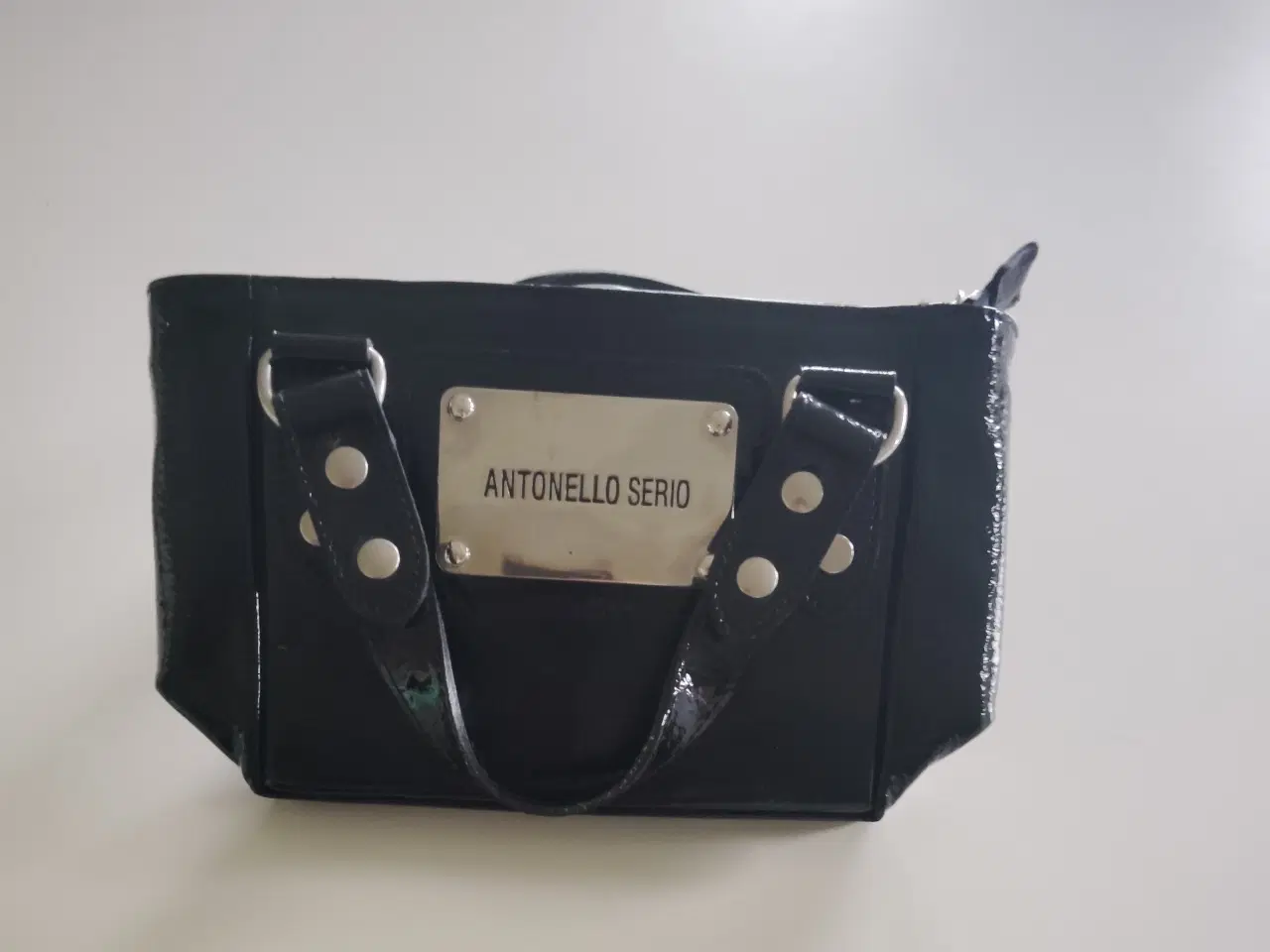 Billede 3 - Håndtaske sort lak