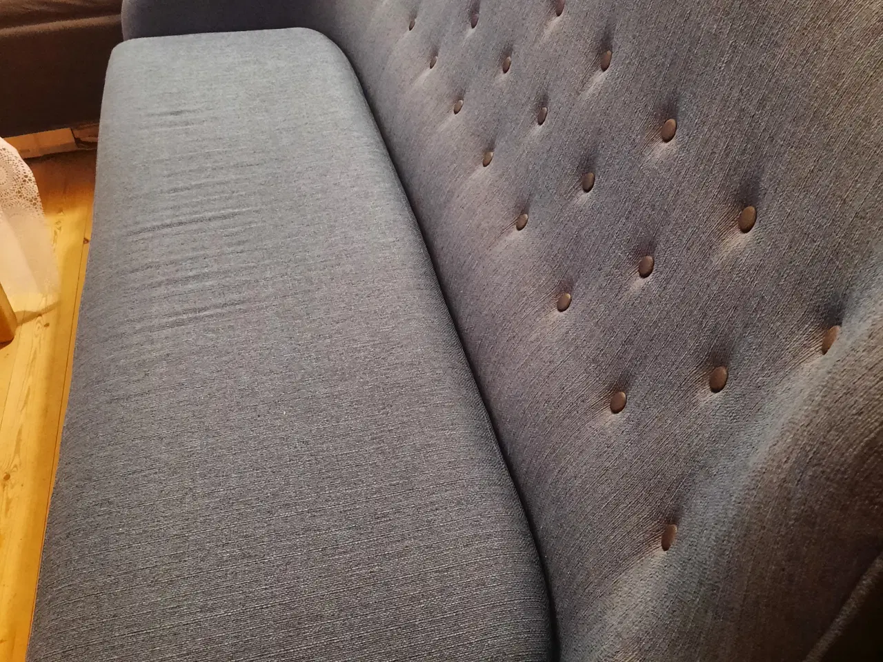 Billede 2 - Blå KING sofa.