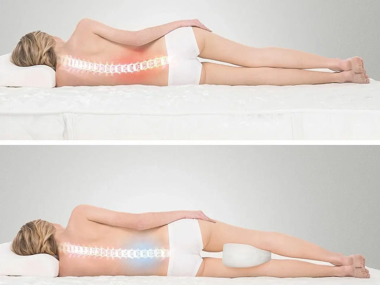 Billede 6 - Benpude med rem Lerellow fra - ergonomisk knæ- og benpude