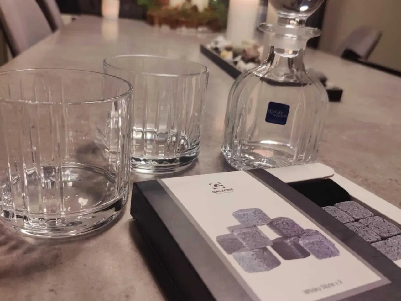 Billede 2 - Lyngby compo whisky sæt med sten