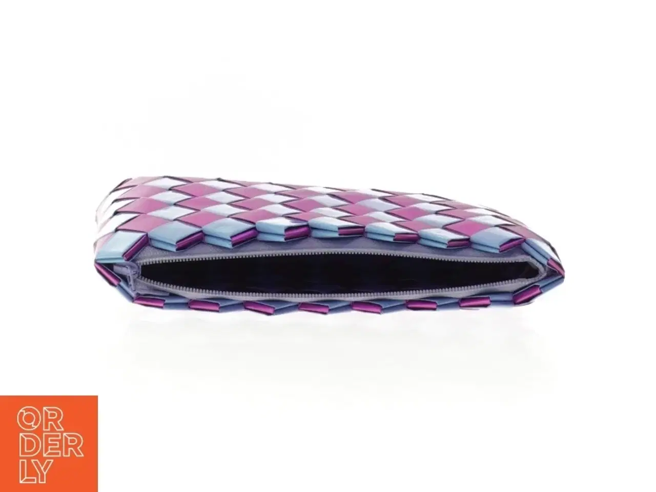 Billede 4 - Flettet clutch i pastelfarver (str. 12 x 19 cm)