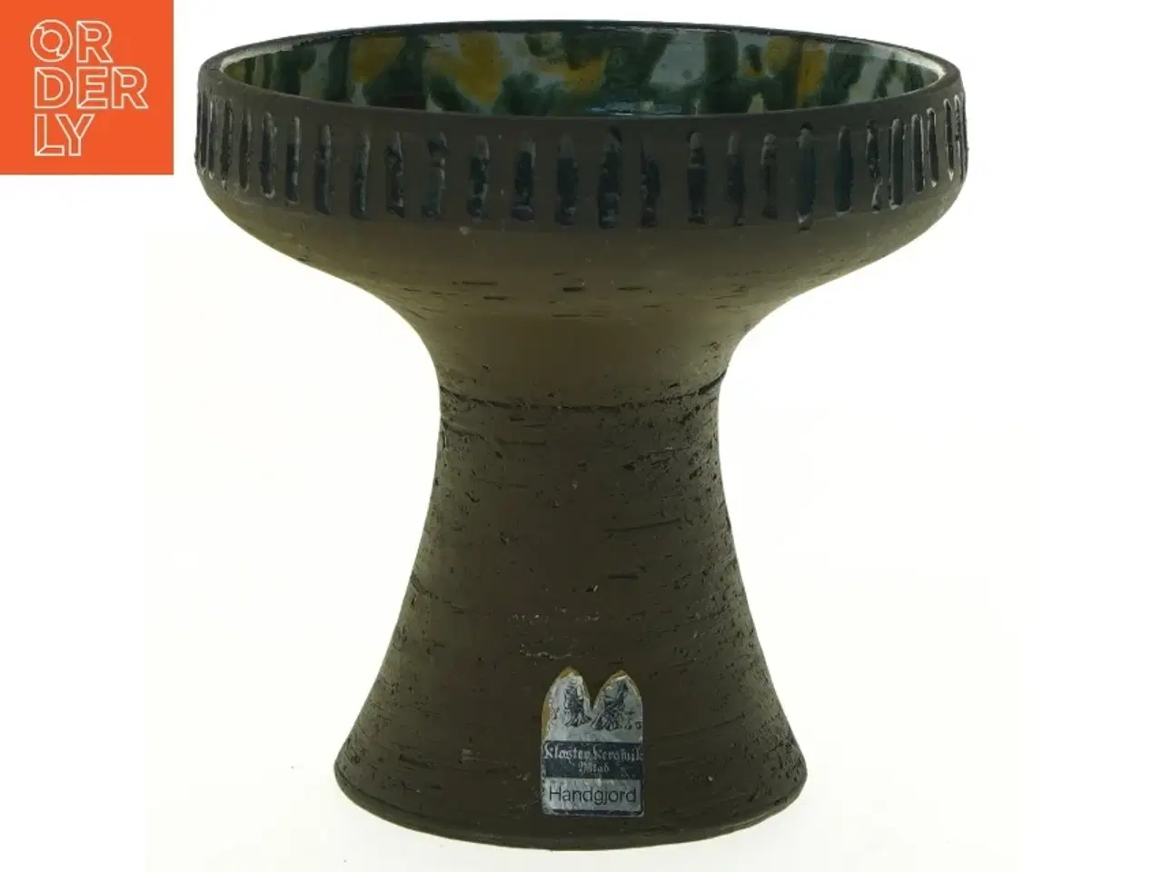 Billede 1 - Keramik vase fra Kloster Keramik (str. 15 x 15 cm)