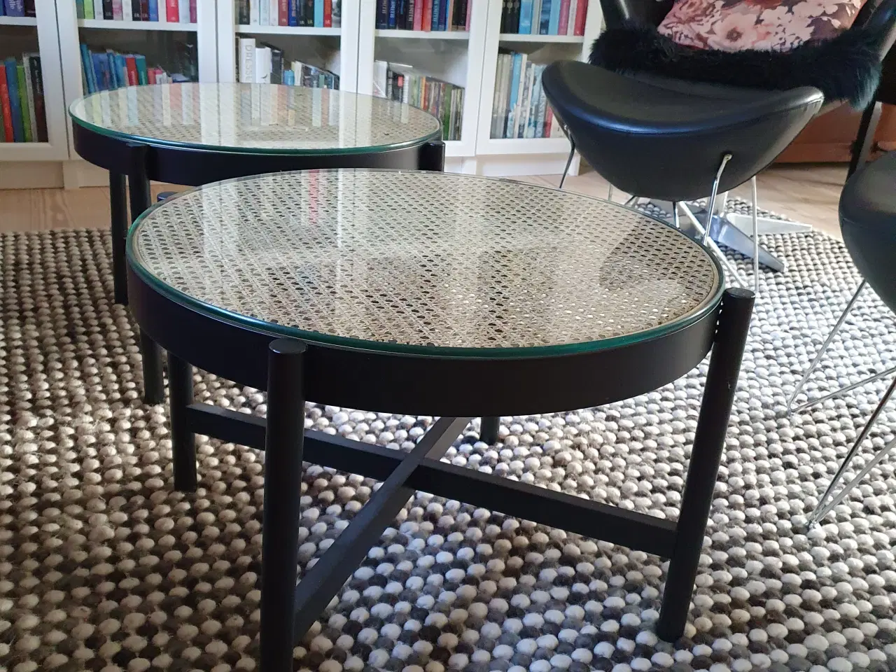 Billede 4 - Flettede Sofa/sidenorde fra FDB med glasplade