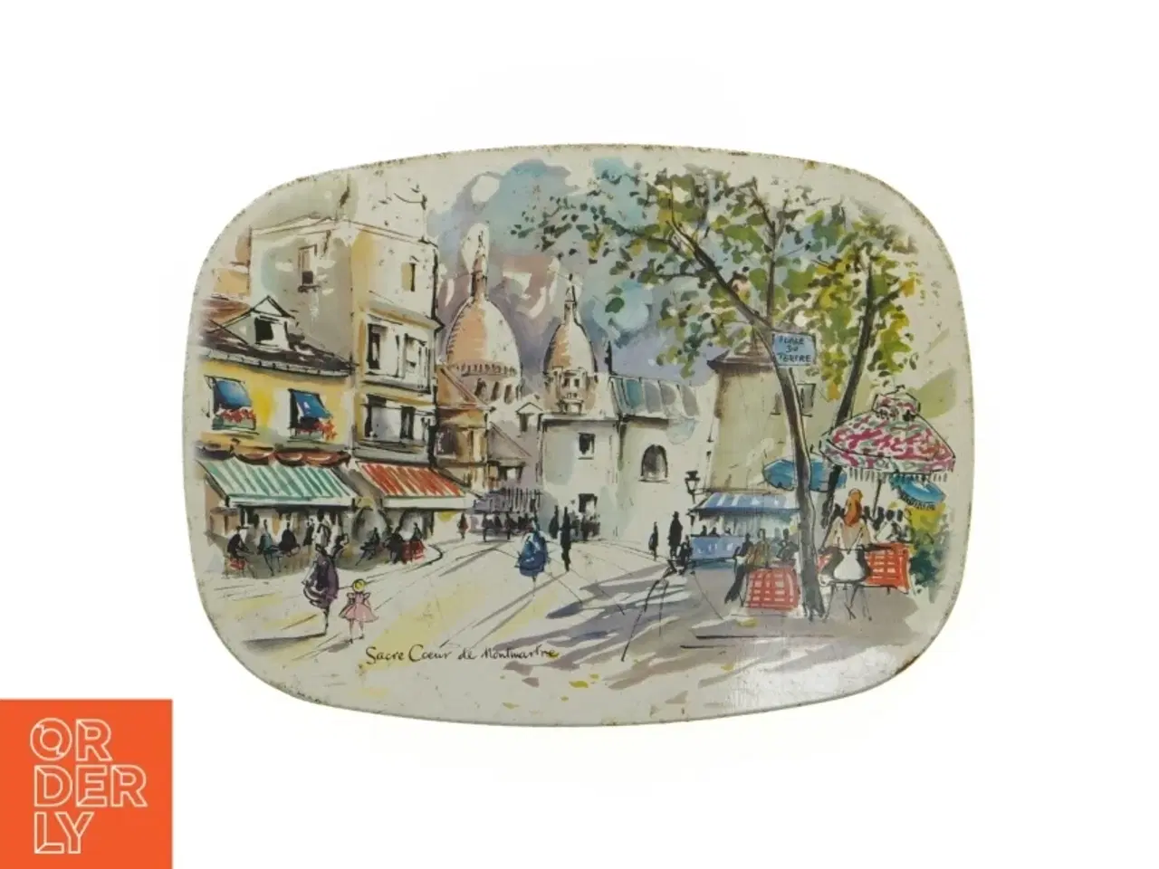 Billede 1 - Vintage bordskåner med Paris motiv (str. 24 x 18 cm)
