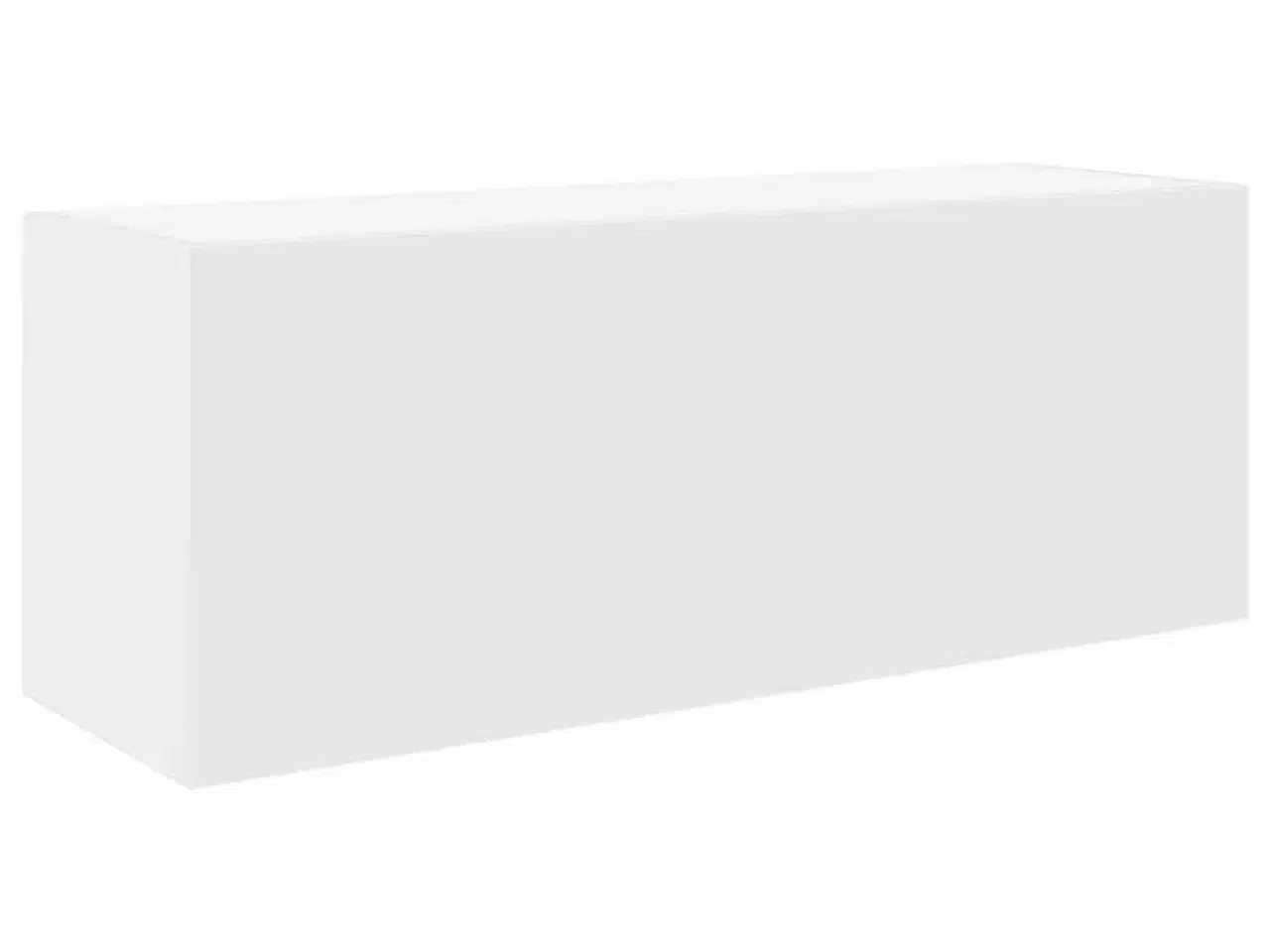 Billede 2 - Væghængt badeværelsesskab 80x25x30 cm konstrueret træ hvid