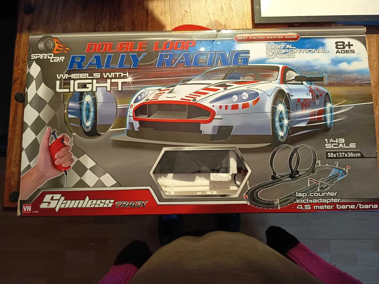 Billede 1 - Double Loop Rally Racing legetøjsbilbane med dobbe