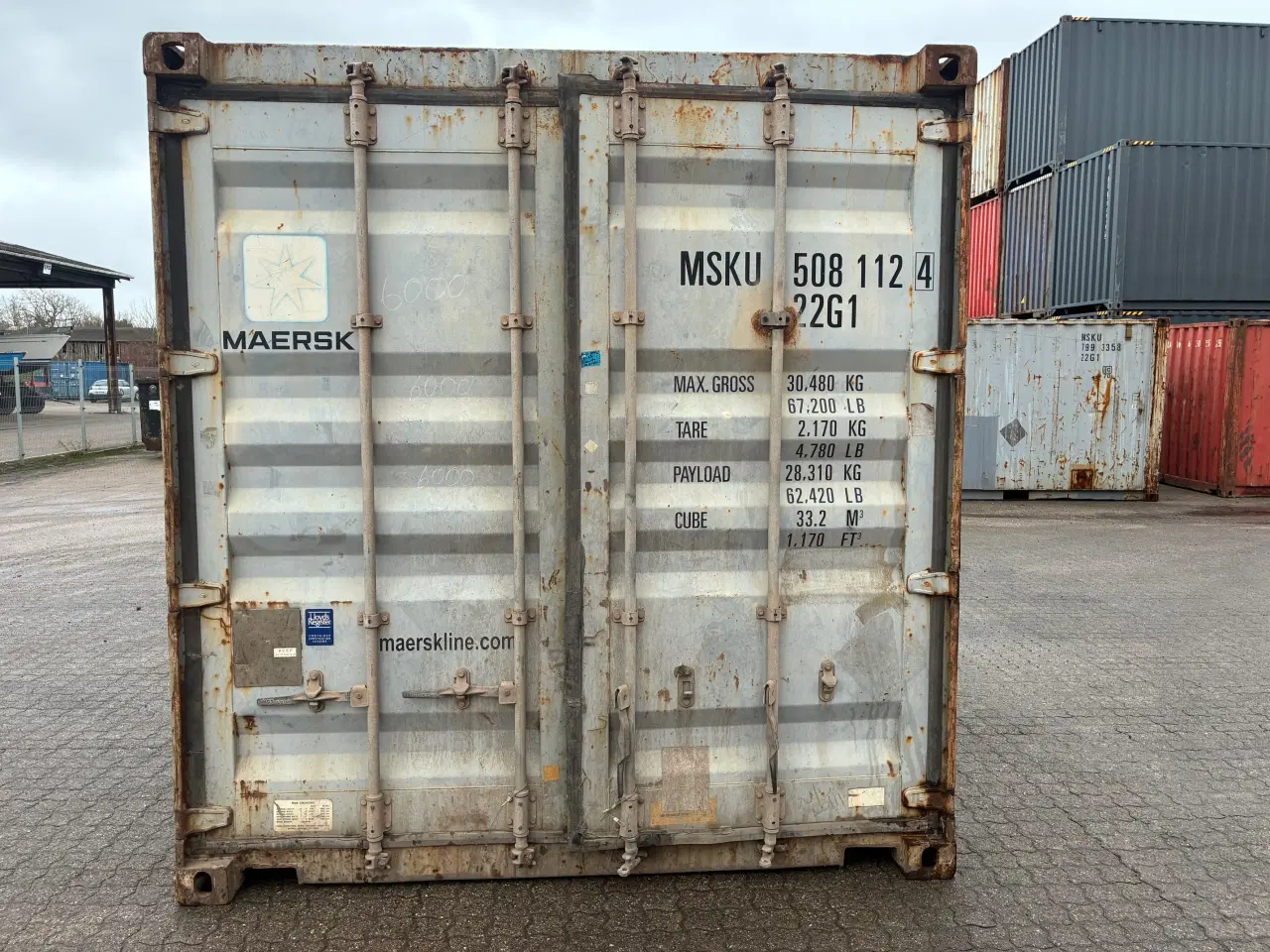 Billede 5 - 20 fods Container- ID: MSKU 508112-4