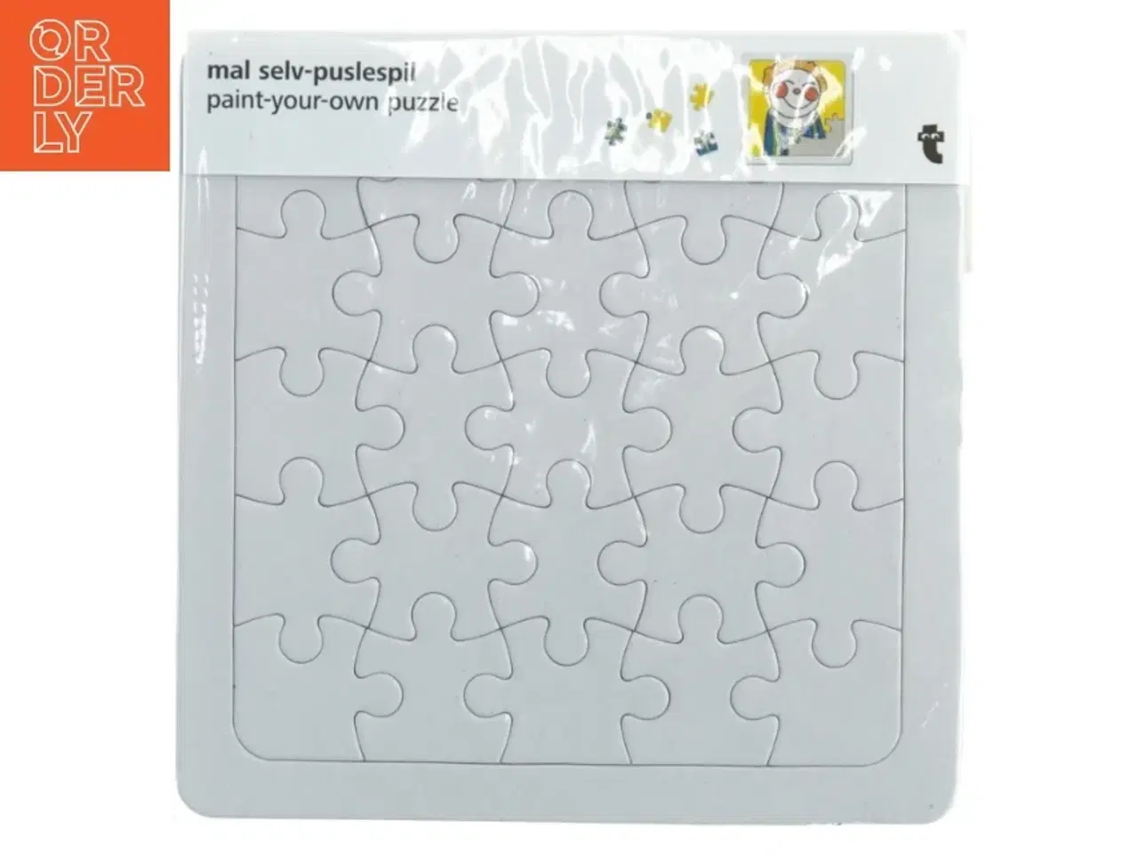 Billede 1 - Mal selv-puslespil fra Flying Tiger (str. 20x20 cm)