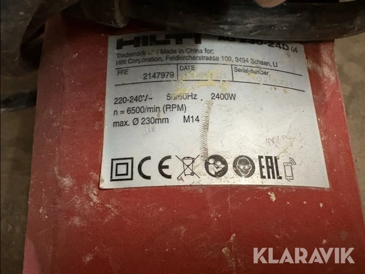 Billede 3 - Vinkelsliber Hilti AG 230-24D