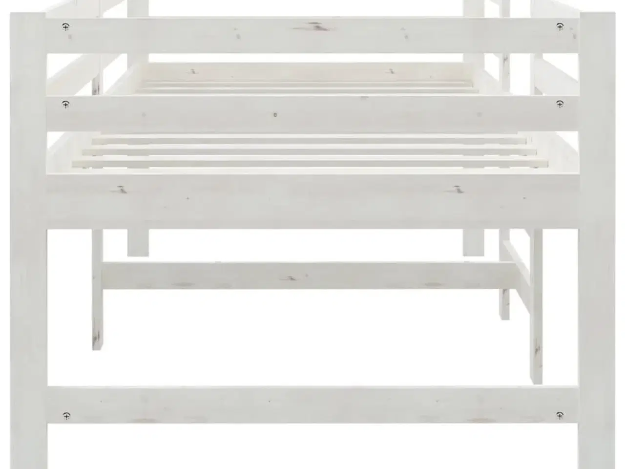 Billede 5 - Sengeramme 90x200 cm massivt fyrretræ hvid