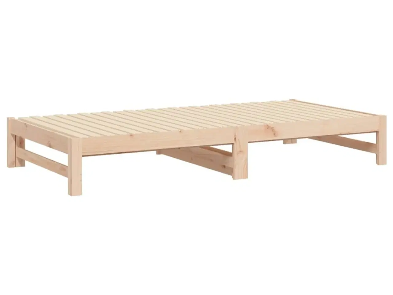 Billede 8 - Daybed med udtræk 2x(80x200) cm massivt fyrretræ