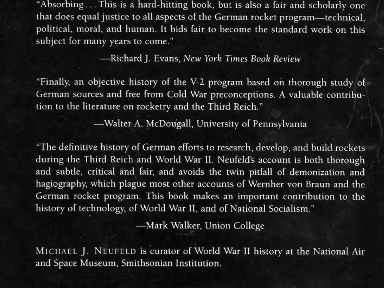 Billede 2 - The Rocket and the Reich by Michael Neufeld