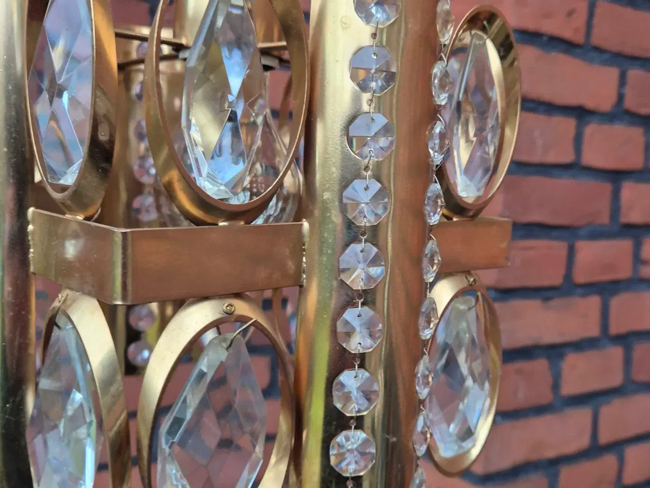 Billede 9 - Fin retropendel med prismer i klart glas