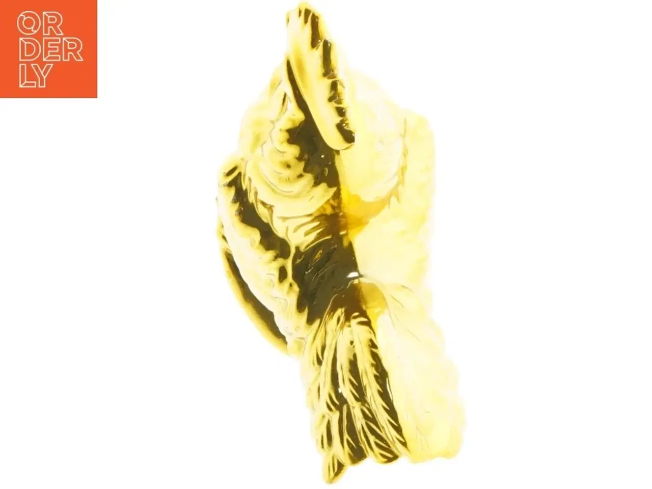 Billede 7 - To Guldfarvede hanefigur (str. 28 x 14 cm)