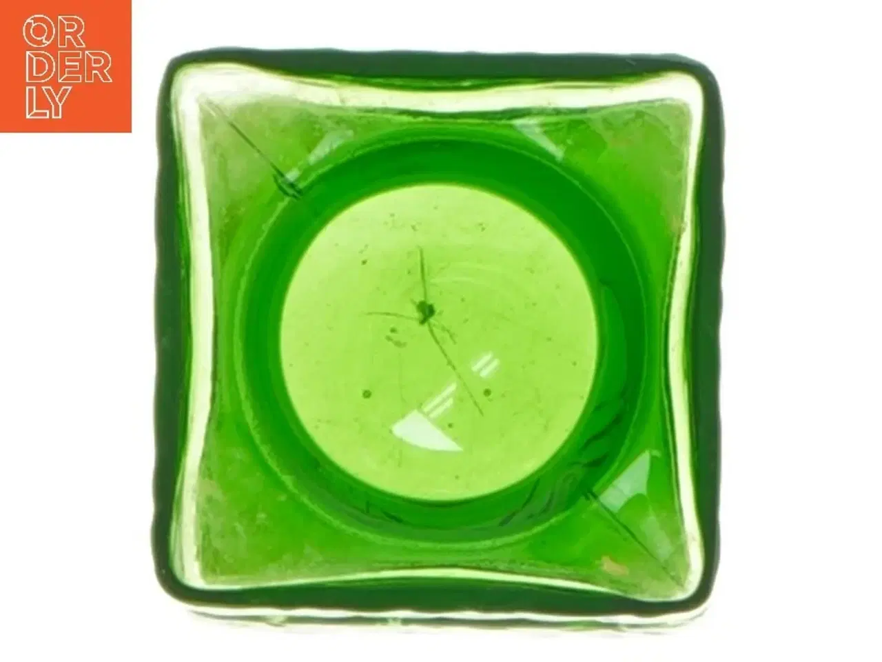 Billede 2 - Grøn glas vase (str. 6x5x5 cm)