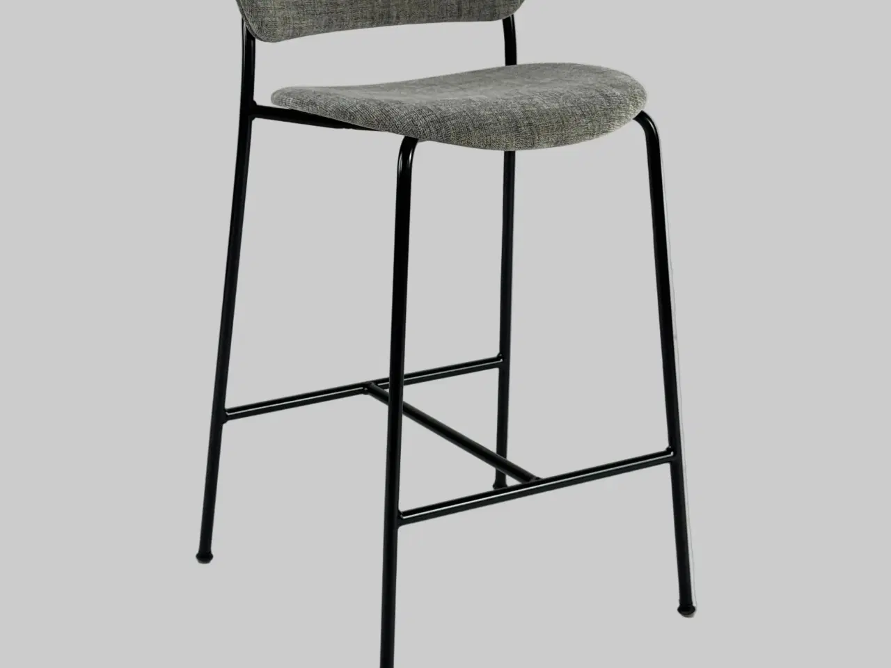 Billede 1 - &tradition Pavilion Barstol – Grå med Sort Stel SH 65 cm