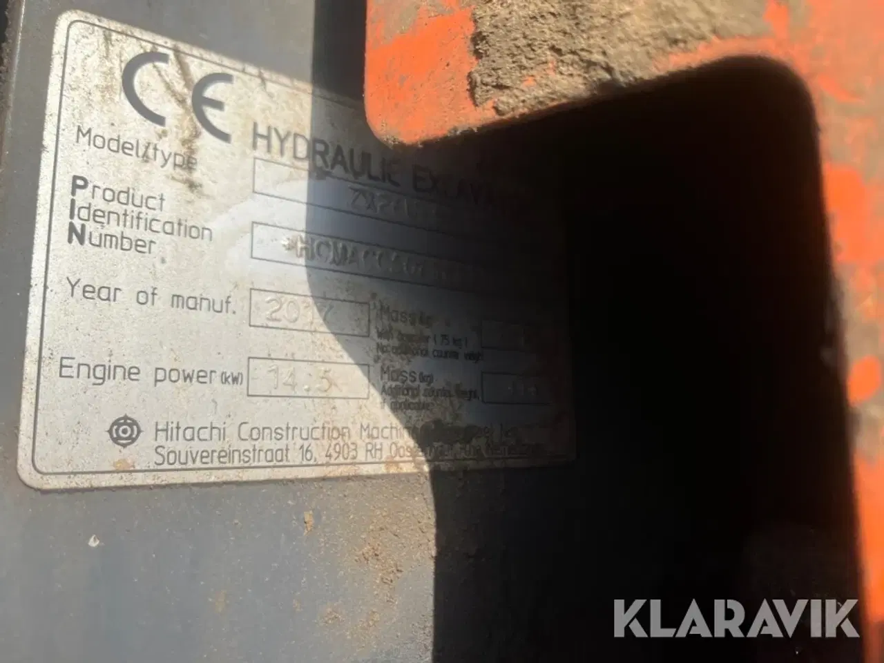 Billede 10 - Gravemaskine Hitachi ZX26U-3A CU
