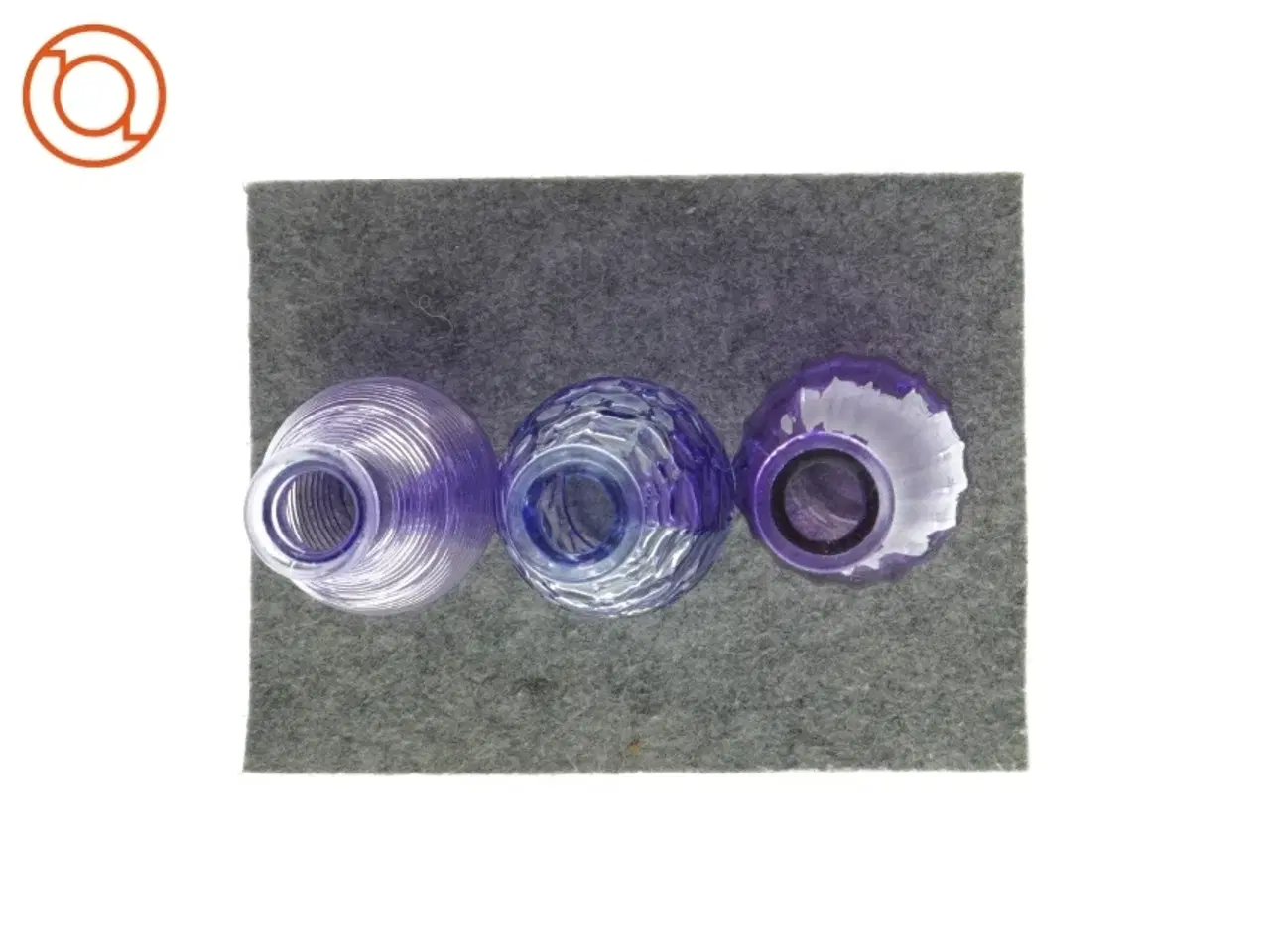 Billede 2 - Glasvaser (3 stk) fra Ukendt (str. H: 15 cm)