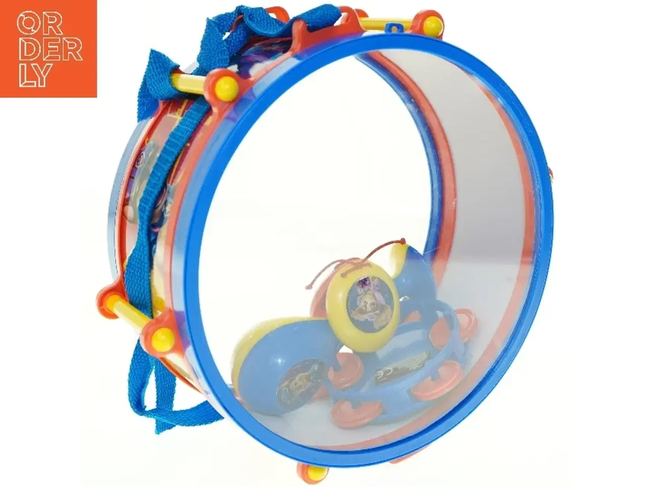 Billede 1 - Tromme og Maracas med figurer fra Lexibook (str. 27 x 12,5 cm)