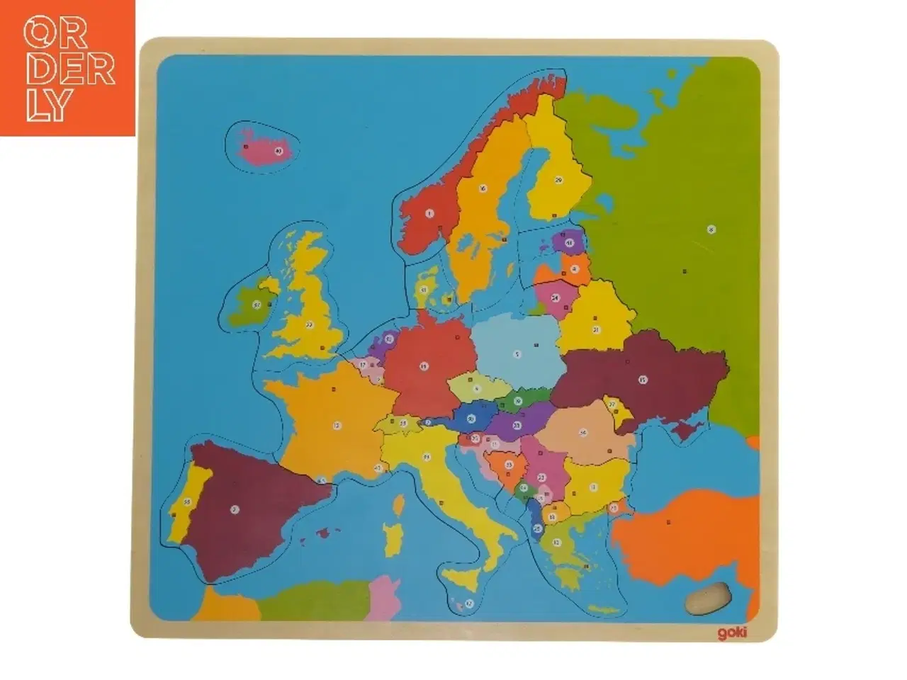 Billede 1 - Puslespil over Europa fra goki (str. 32x30 cm)