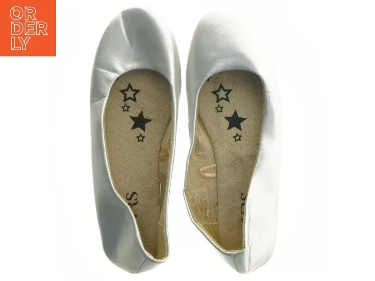 Billede 3 - Sølvfarvede ballerina sko fra VRS (str. 37 )