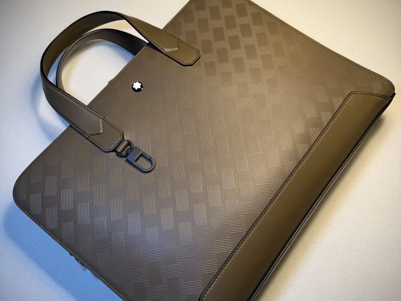 Billede 10 - 💼 Montblanc slank dokumenttaske i læder - ubrugt