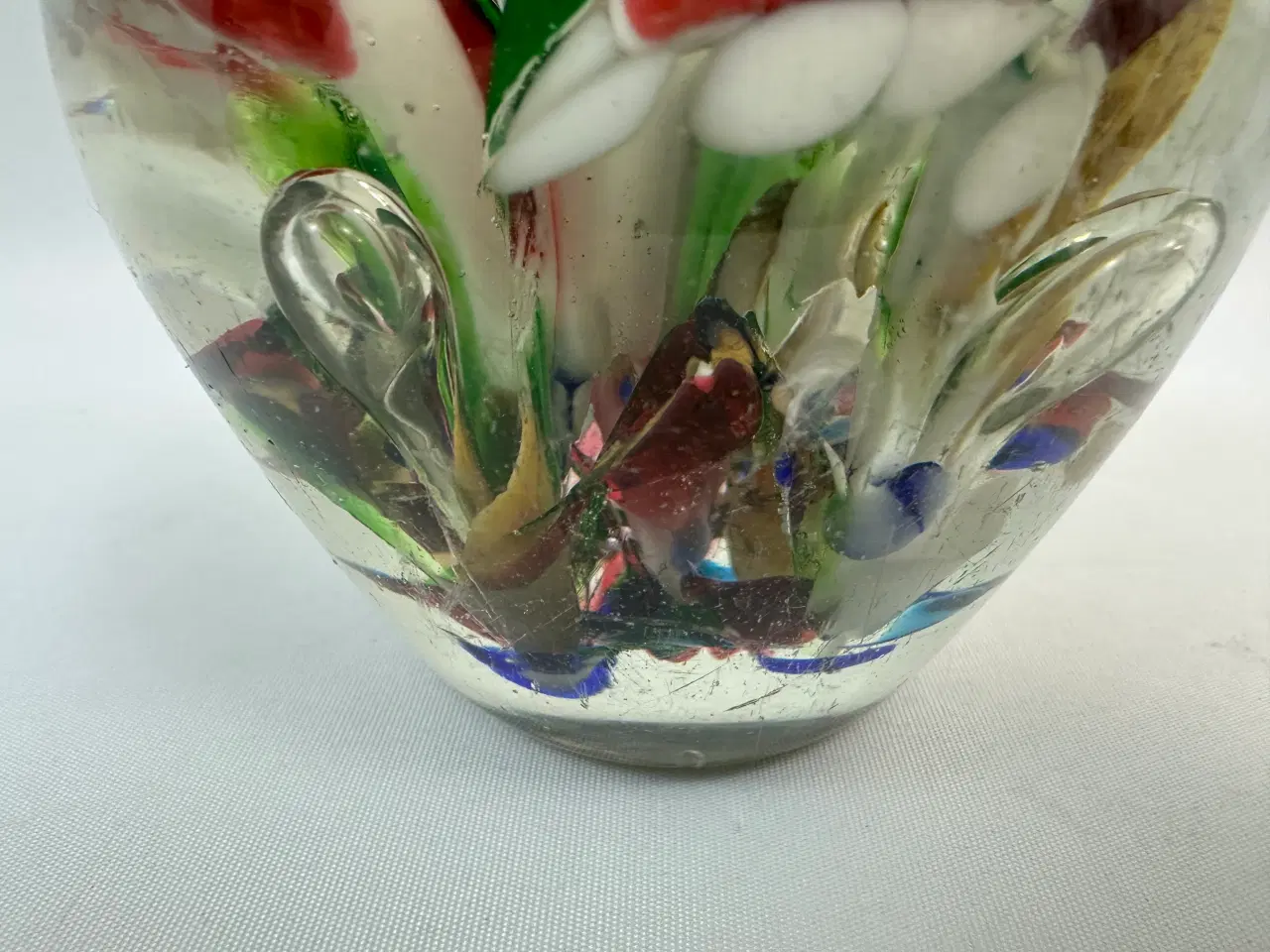 Billede 3 - Ældre brevpresse i glas