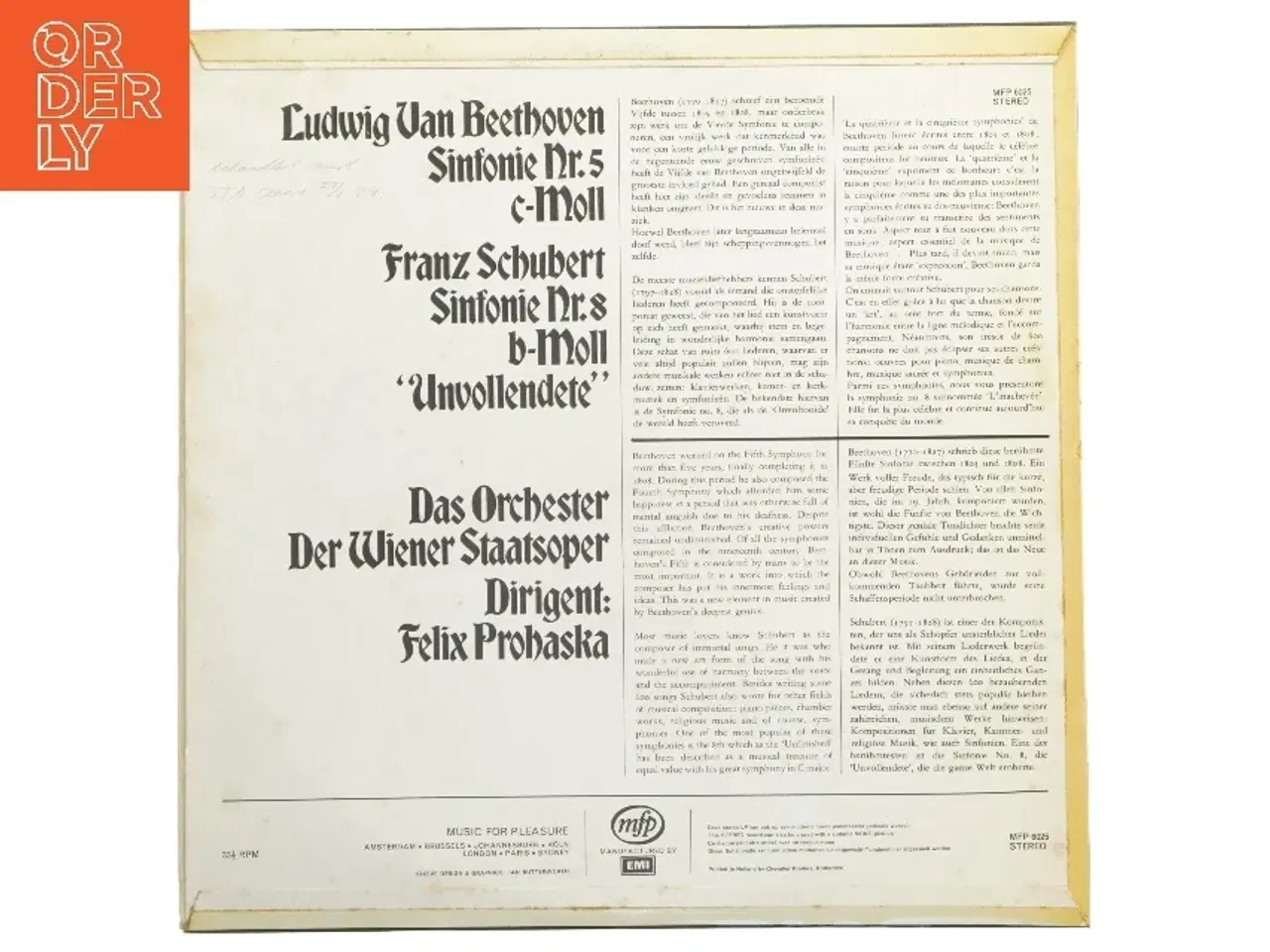 Billede 2 - Beethoven og Schubert LP - Symfonier