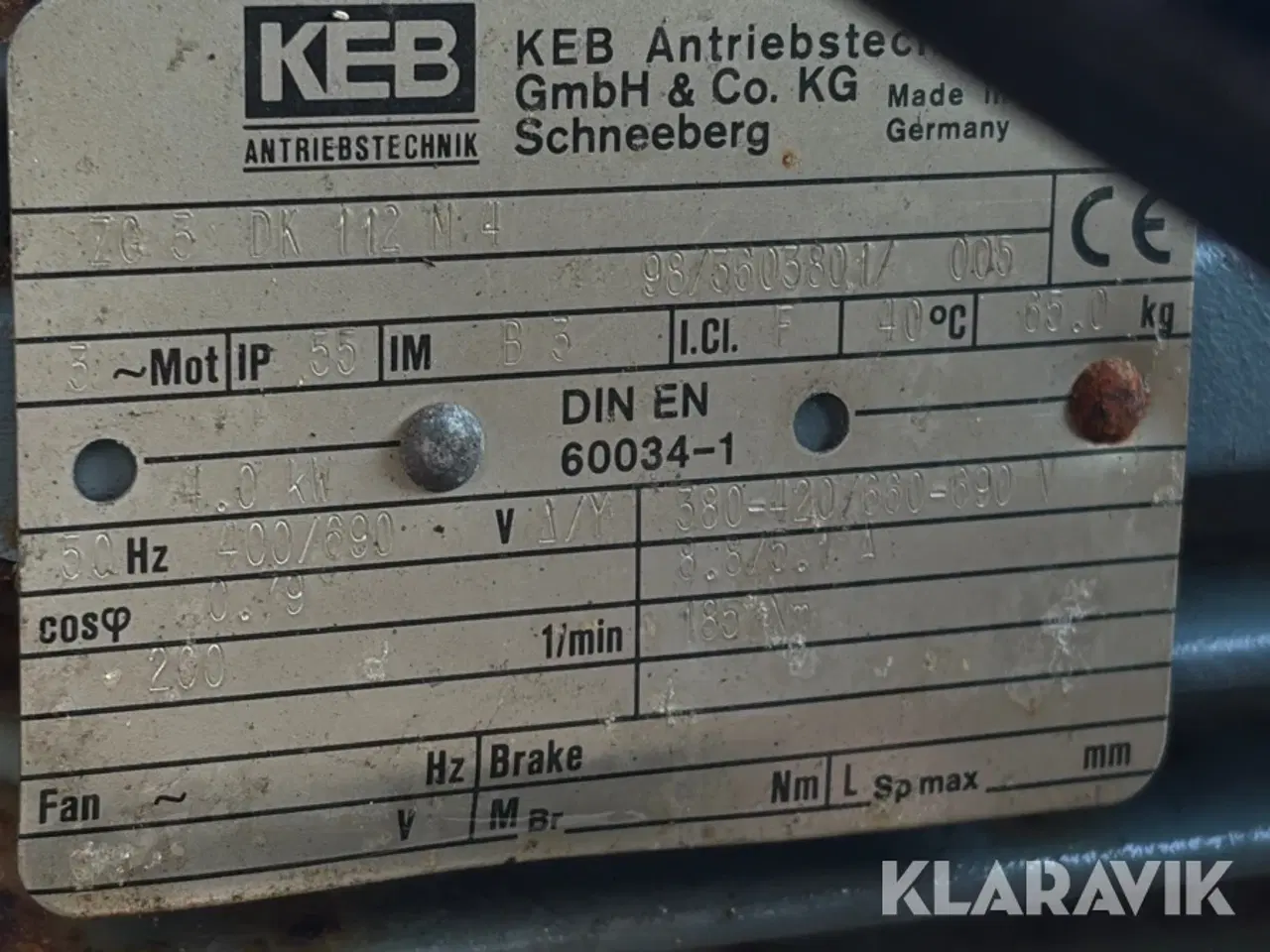 Billede 11 - Elmotor med PTO-drev