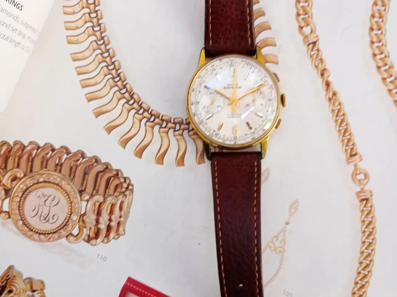 Billede 2 - Vintage schweizisk kejser - kronograf 1950. Kan fo