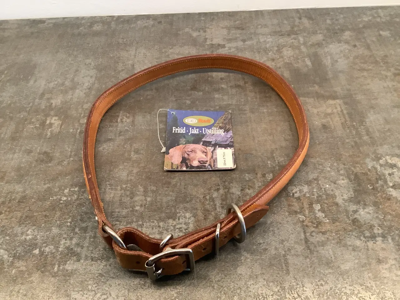 Billede 1 - Læder halsbånd 70x22