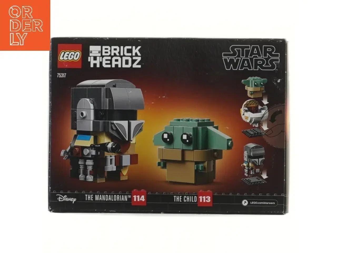 Billede 2 - LEGO BrickHeadz The Mandalorian & The Child sæt fra LEGO (str. 19x14 cm)