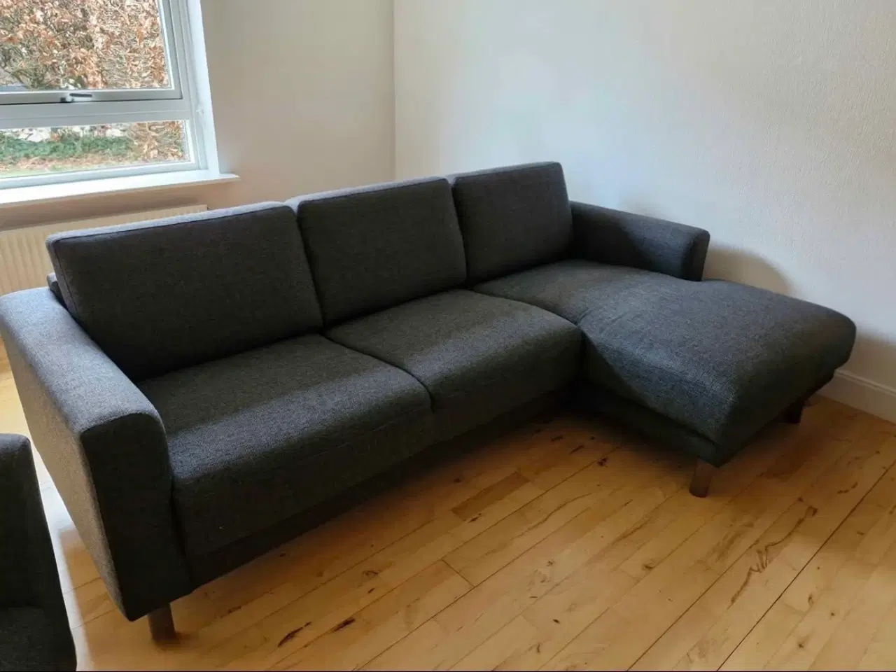 Billede 2 - Sofa med chaiselong go lænestol