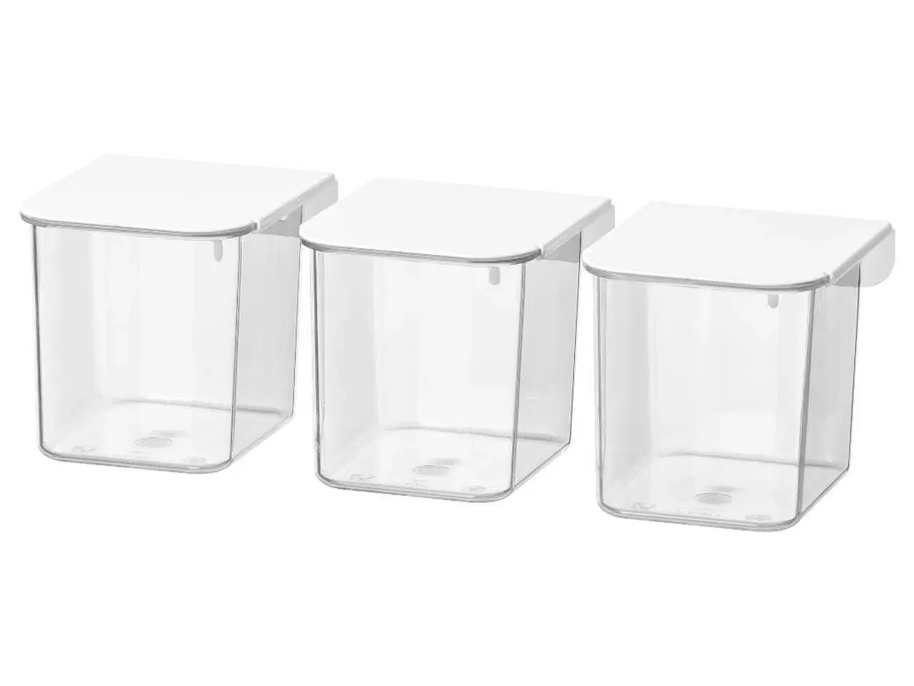 Billede 1 - IKEA "SKÅDIS" beholder med låg. Hvid.