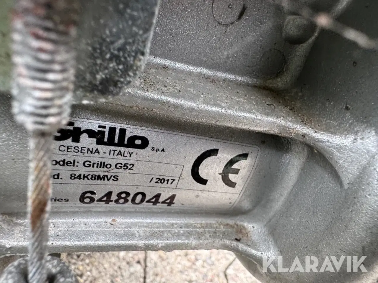 Billede 5 - Redskabsbærer Grillo G52 med kost
