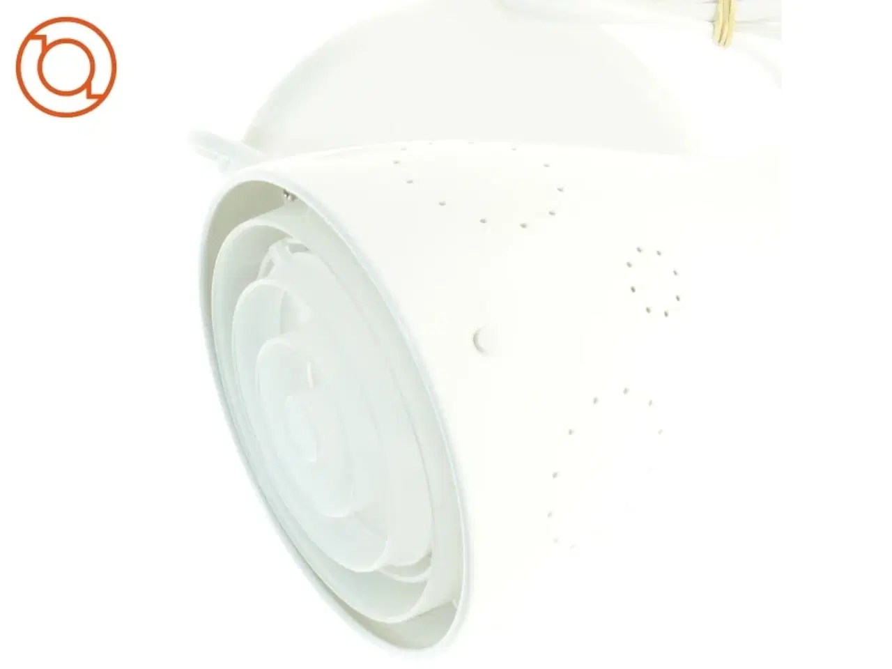 Billede 4 - Hvid bordlampe (str. 20 x 17 25 cm)