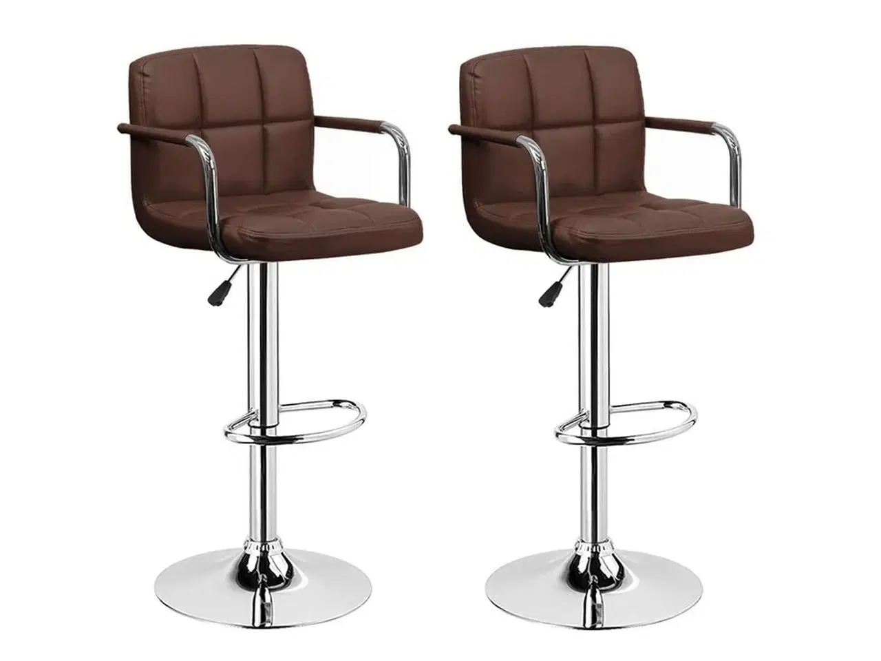 Billede 1 - 2 stk. barstole model "New York", brun.