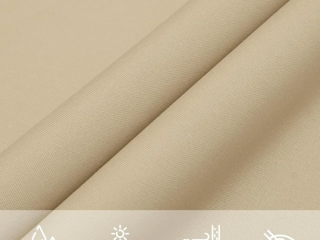 Billede 5 - Solsejl 4x4x5,8 m oxfordstof trekantet beige