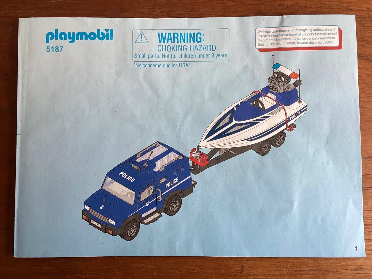 Billede 5 - Playmobil  City Action Politibil/speedbåd nr. 5187