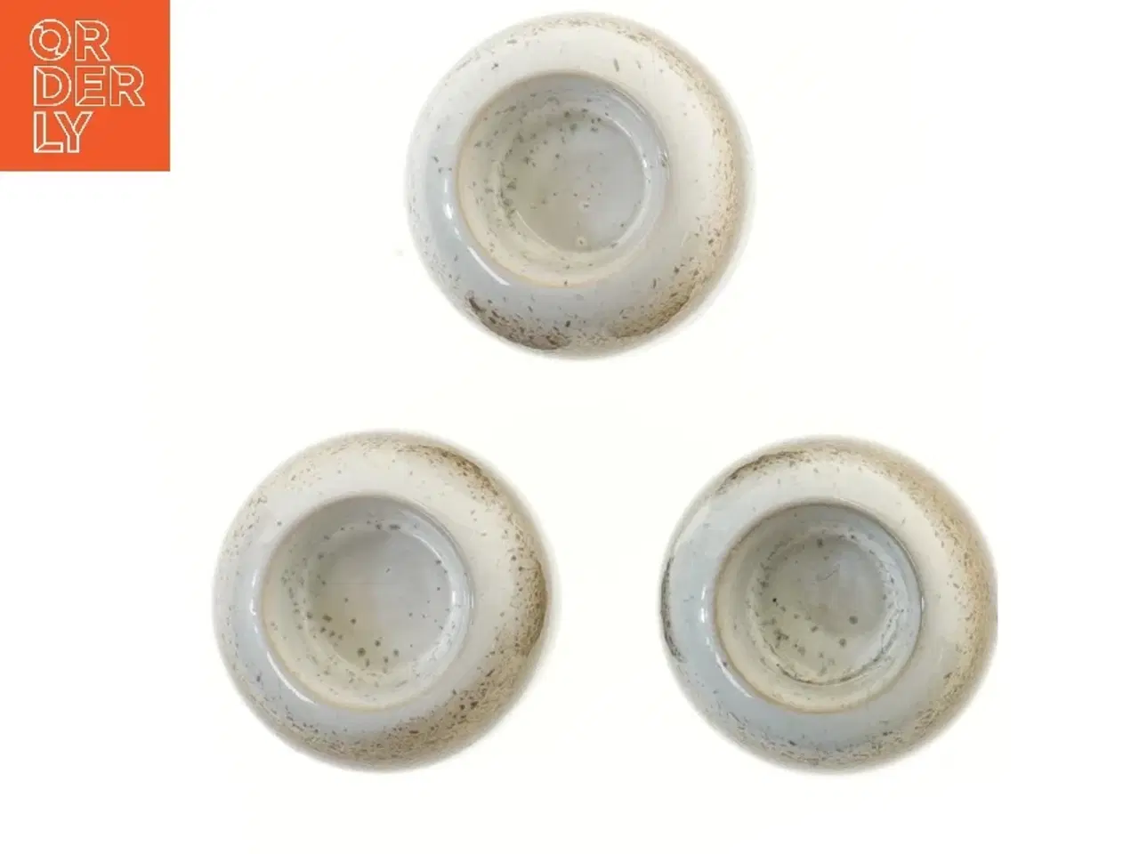 Billede 3 - Vintage Keramiske fyrfadslysestager (str. 6,5x9 cm)