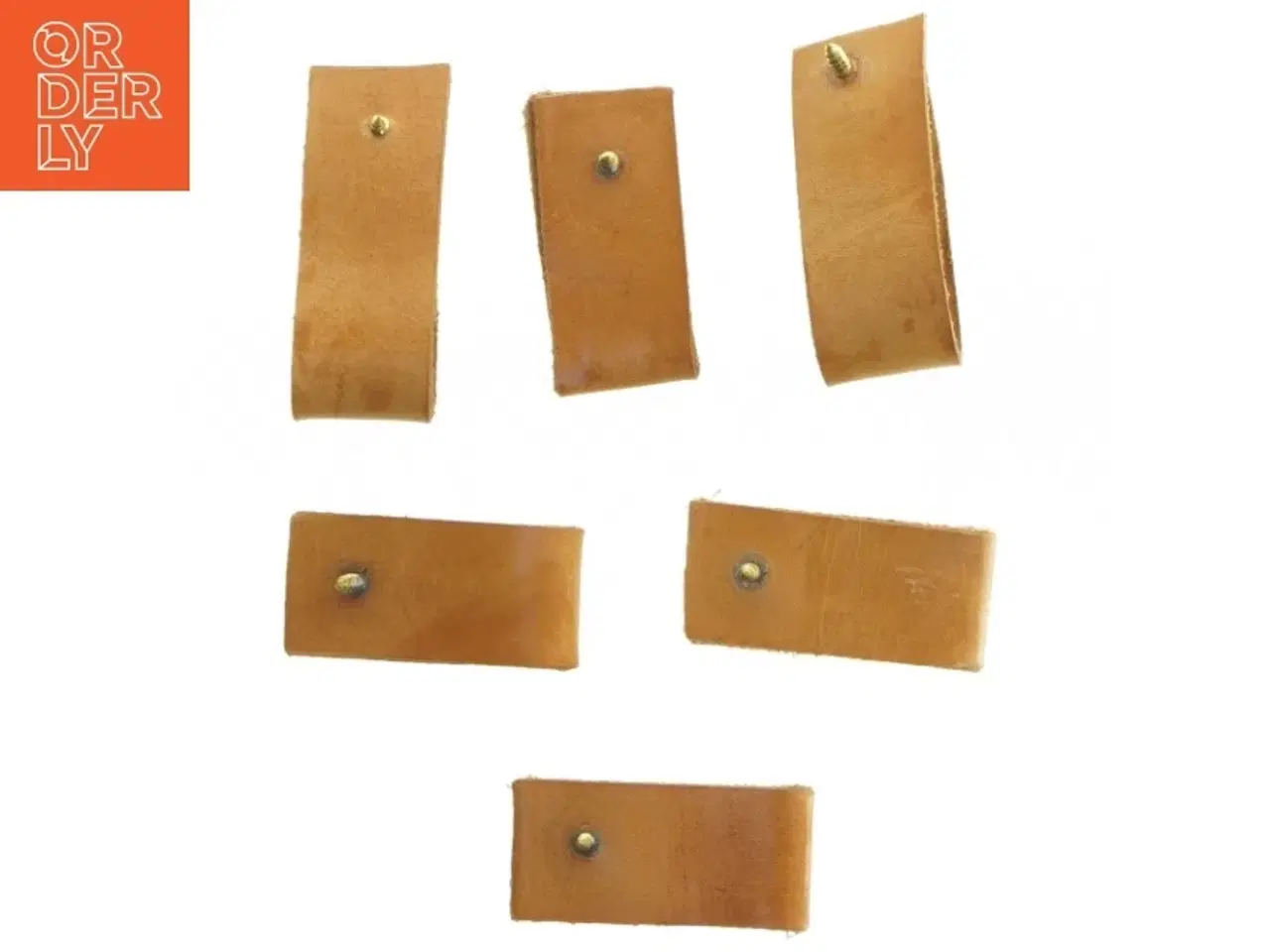 Billede 2 - Lædergreb til skuffer (str. 6 stk 7 cm cm)