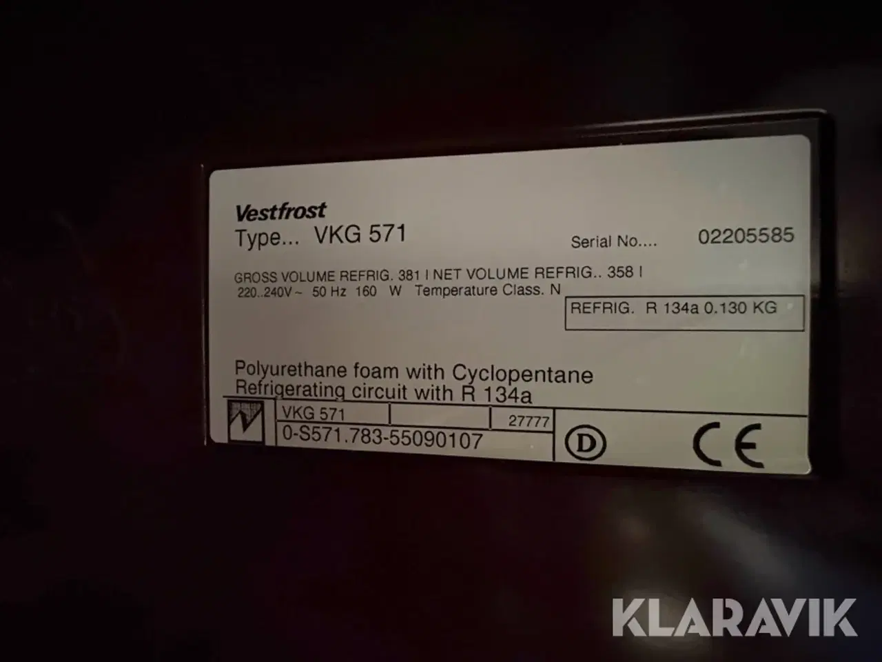 Billede 7 - Vinkøleskab Vestfrost VKG 571