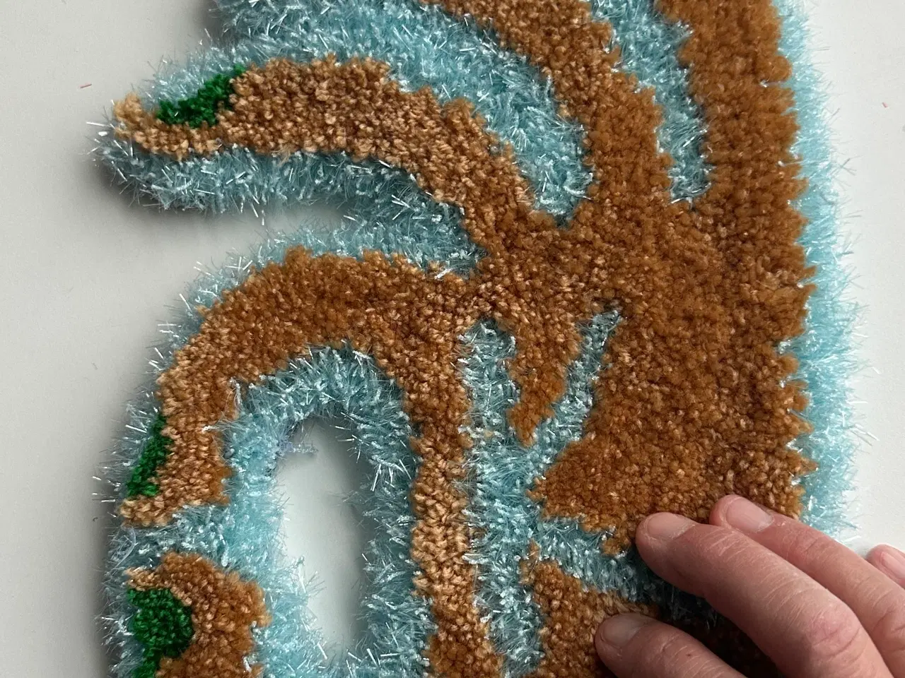 Billede 3 - Tuftet vægtæppe “ok”