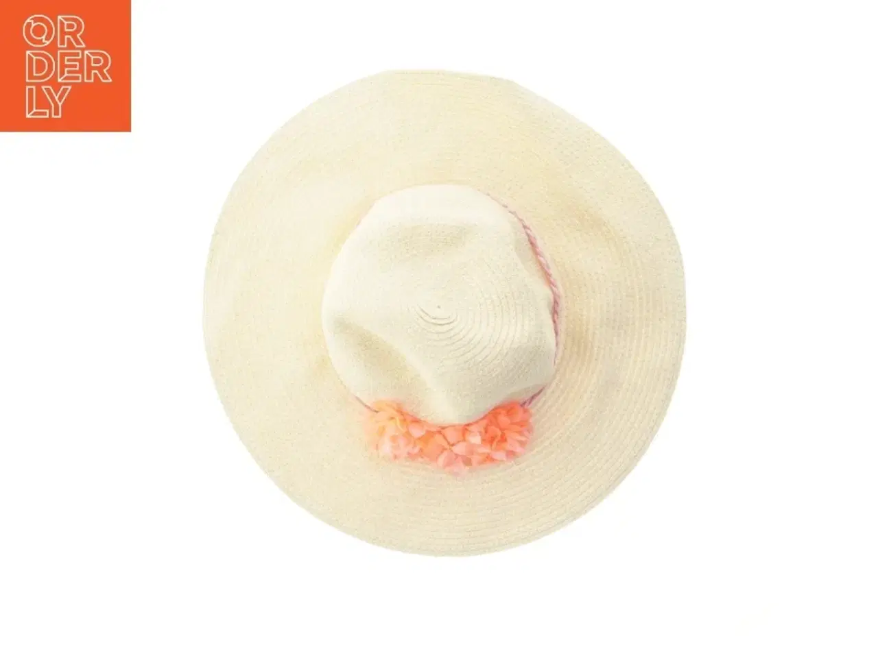 Billede 2 - Stråhat med blomster fra H&M (str. Ø 18 cm)