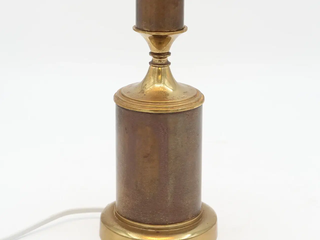 Billede 3 - Høj messing bordlampe 47,5 cm – 60/70’er